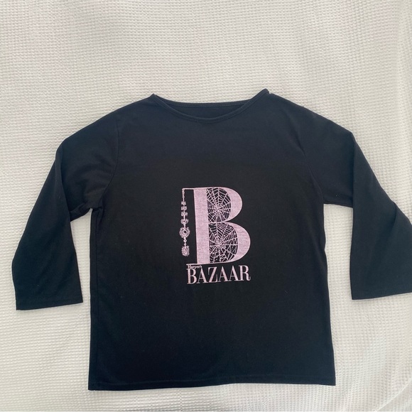 🟢 {3/$15} Harper’s Bazaar 3/4 Sleeve Tee - Picture 11 of 11